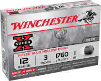 Winchester Super X 3" 12GA Rifled Slug HP, 5-Pack