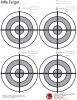 Red Dot Rifle Target 25 pack